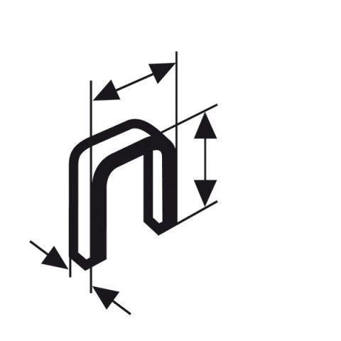 Agrafe BOSCH Type 55 6 x 1 08 x 16 mm Acier Compatible avec agrafeuses manuelles