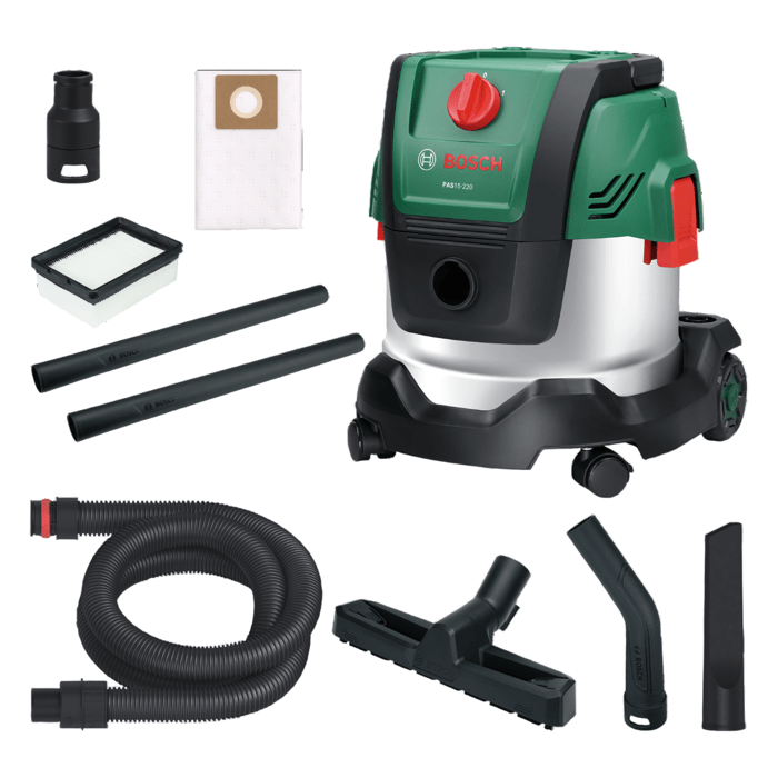 Aspirateur universel BOSCH PAS 15 220PRS 65 / Réservoir 220 mbar