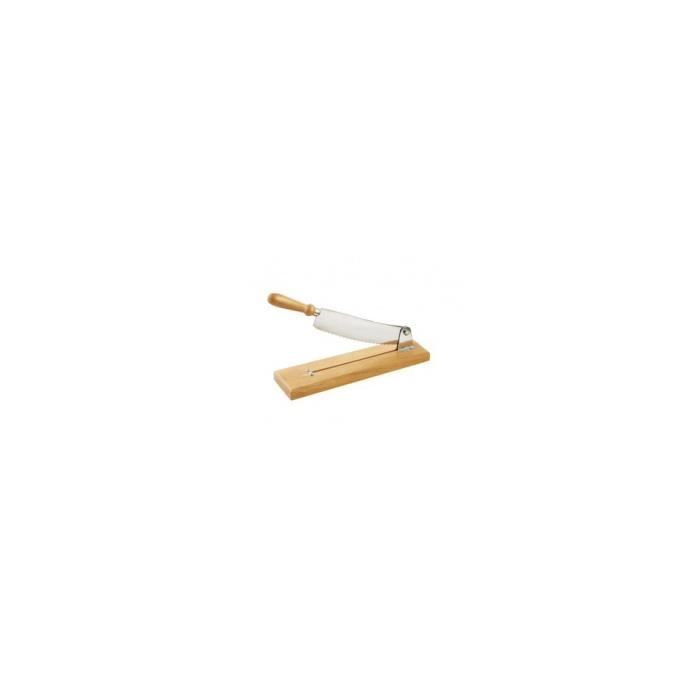 Coupe pain lame 25 cm made in FRANCE trancheuse à pain avec socle