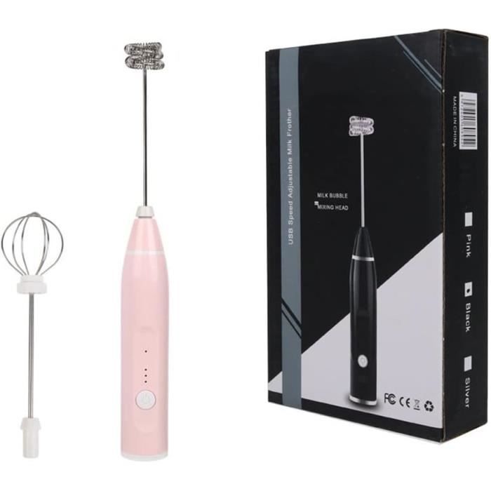 Mousseur à Lait électrique Rechargeable – 3 Vitesses, Pour Café, Chocolat, Matcha, Design Compact