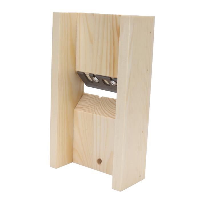 BENECREAT Kit Complet Outils De Coupe Savon En Bois De Pin Avec Lames Acier Inoxydable Réglables - Parfait Pour Savons Artisanaux, Bougies Et Bricolage