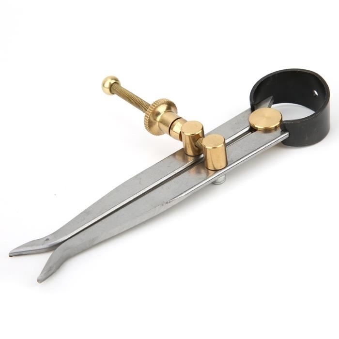 Outil Métallurgie Bois Étrier à Ressort QUARKZMAN 200mm - Compas De Précision En Acier Pour Métal, Bois Et Géométrie Instrument De Mesure