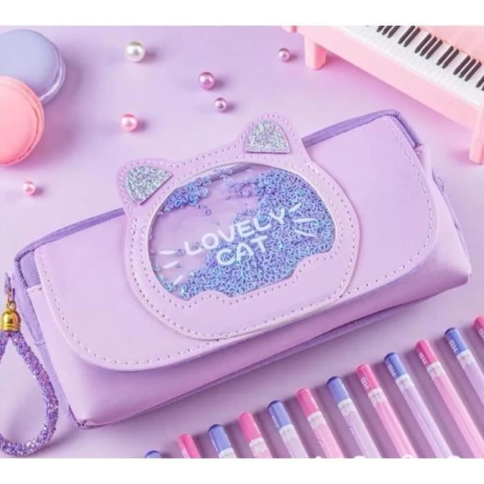 Trousse Scolaire - Non Spécifié - Type 11 - Grande Capacité - Étui Pliable En Toile - Sac à