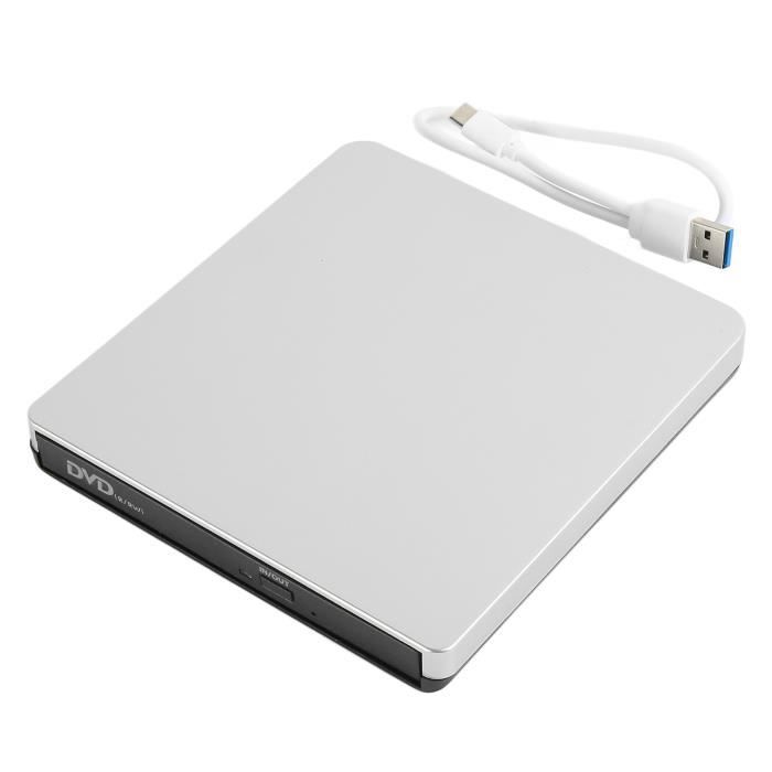 Fdit graveur de CD DVD Lecteur CD DVD externe ultra-mince USB3.0 Type C ...