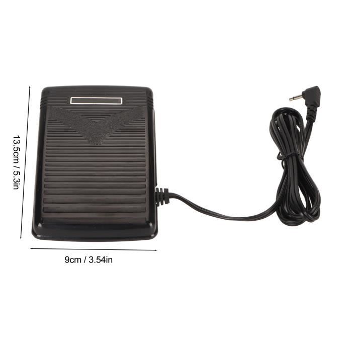 Pédale De Machine à Coudre Universelle - Forme Fer à Cheval, Prise UE 220V - Courant Max 2.5A, Dimensions ~11x13cm - Remplacement Facile