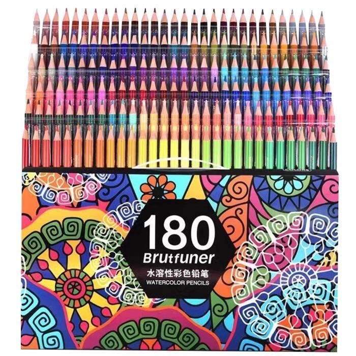 Malette de Dessin Coloriage Loisir et Art Créatif 180 en 1 Crayons Craies  Pastel