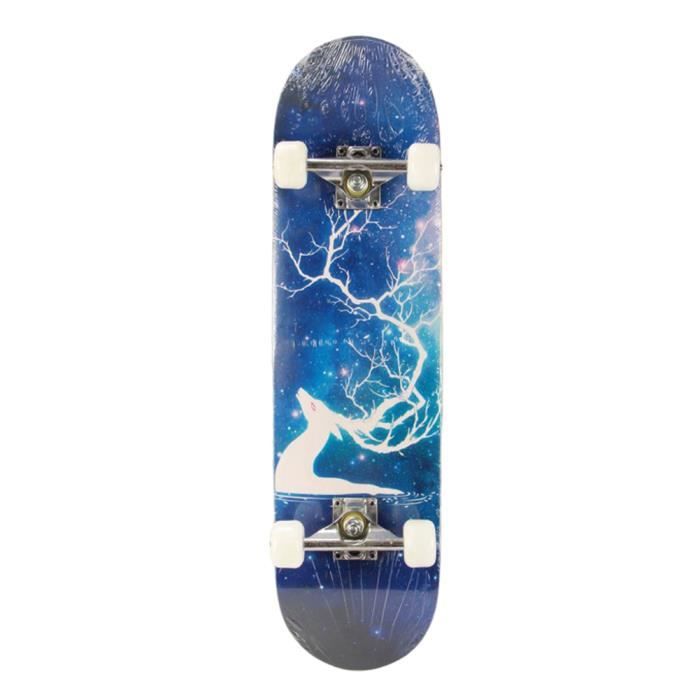 Skateboard Complet LAYENNE 31x8 Pouces - Planche 7 Couches Érable - Roulements ABEC-11 - Débutants Et Pros