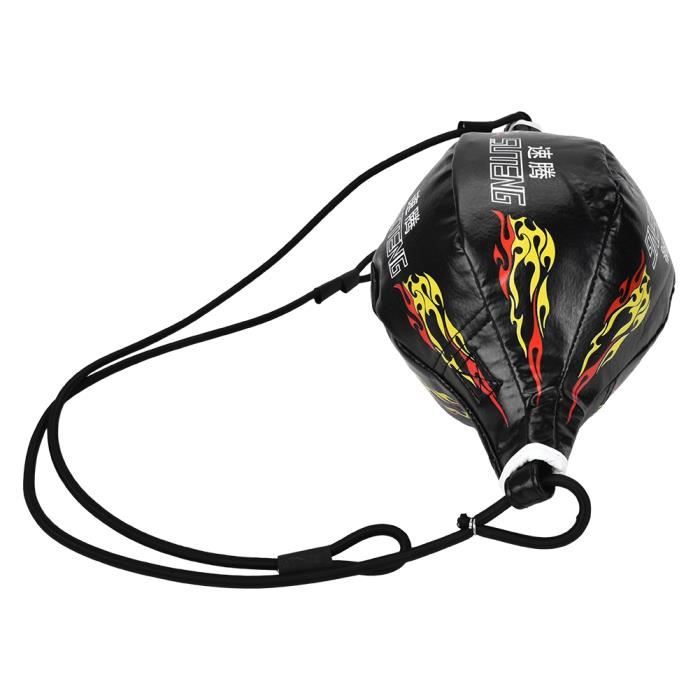 Ballon D'entraînement De Vitesse Double Extrémité - Sac De Frappe Pour Boxe, Fitness Et Réflexes (10cm, Jaune, PU)