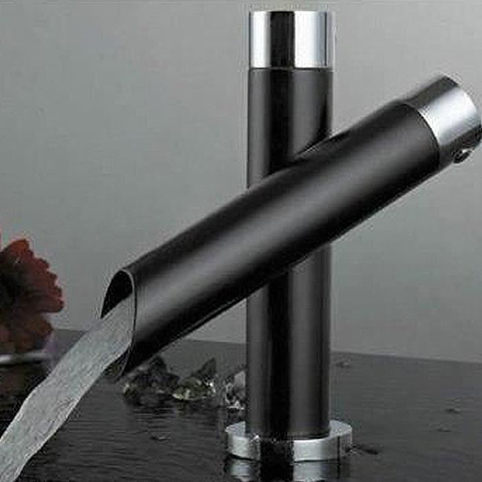 Mitigeur robinet IDEKO - Lavabo et vasque encastré - Col de cygne - Chromé - Economie d'eau - Hauteur 175mm
