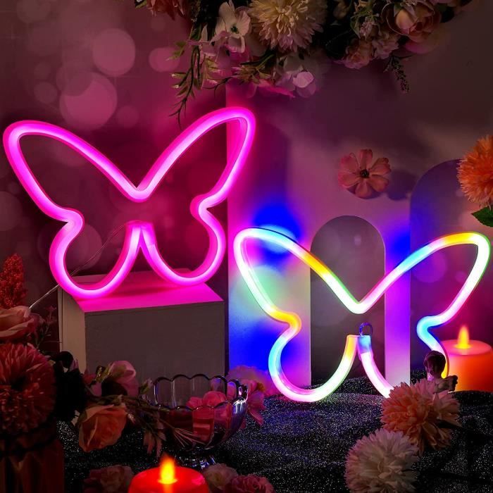 Lustre Papillon Lumineux Pour Chambre D'enfants Créative