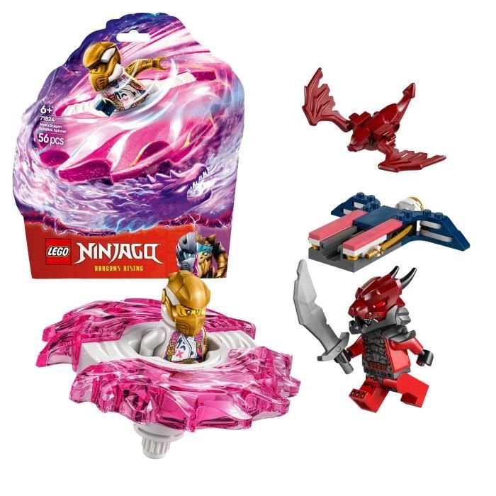 LEGO NINJAGO 71824 La toupie Spinjitzu du dragon de Sora - Jeu de construction dès 6 ans