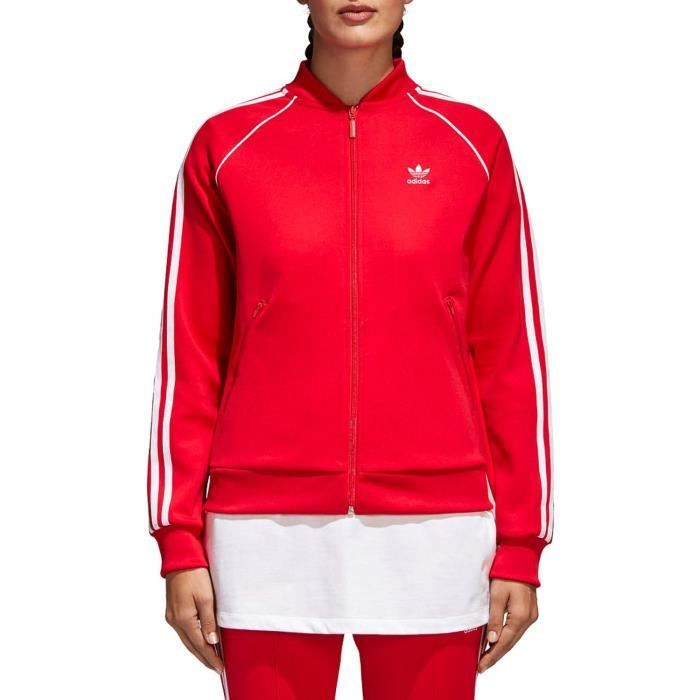 veste adidas rouge et noir