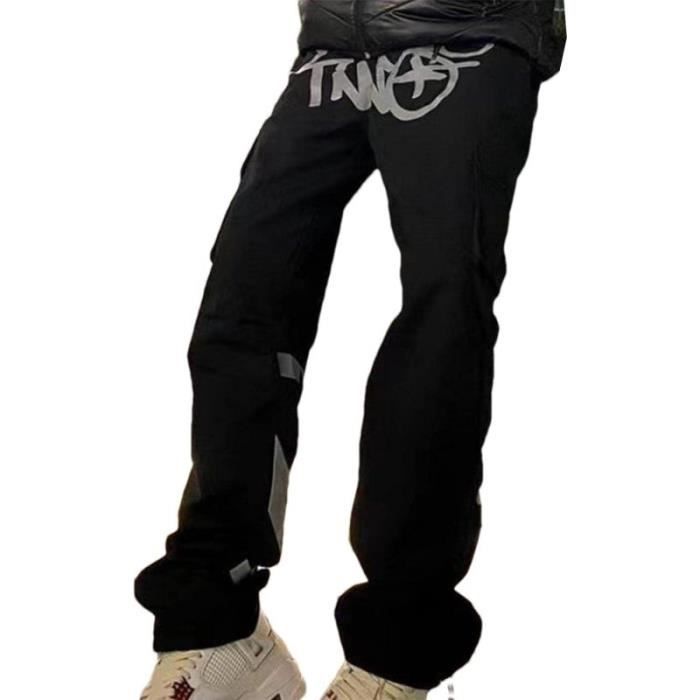 Pantalon cargo Nike vintage homme Y2K gris vieilli streetwear années 90