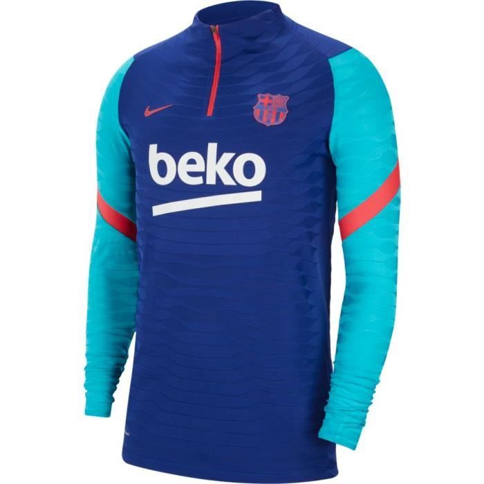 Haut d'entraînement FC Barcelona Vaporknit Strike 2020/21 - bleu royal/rouge - XL