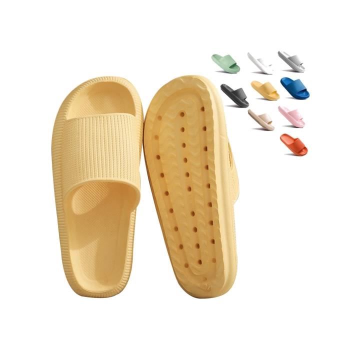 Pantoufles En Peluche Plaid - Semelle Antidérapante, Chaussons Chauds D'Intérieur Automne-Hiver - Homme Femme - 5