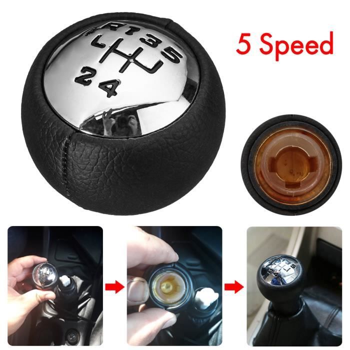 Pommeau De Levier De Vitesse Manuel Pour Renault Laguna MK3 (2007-2014) – En PU Synthétique, 6 Vitesses – Boule De Levier De Remplacement