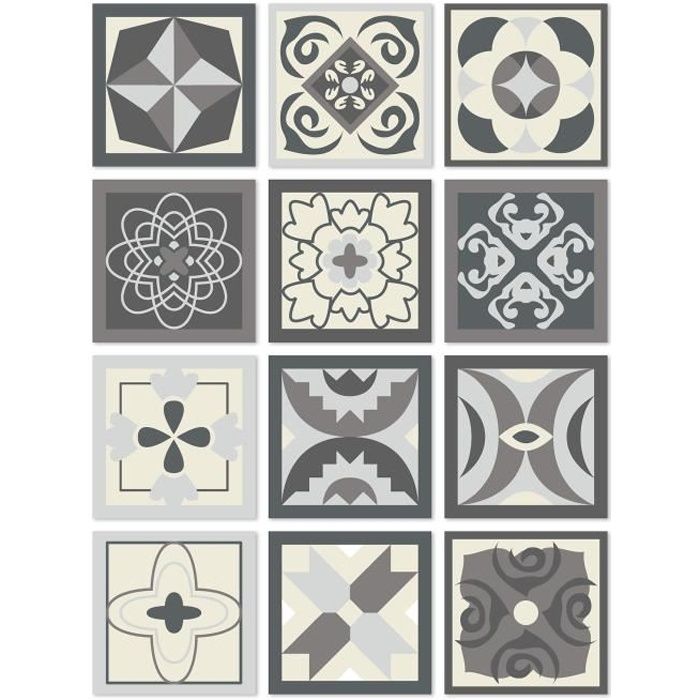 100 Stickers Carrelage Vinyle Blanc 15x15 Cm – Autocollants Étanches Pour Salle De Bain Et Cuisine – Adhésif Puissant - 14