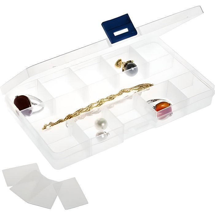 Boîte de rangement bijoux pour - (L) 18 x (P) 1…