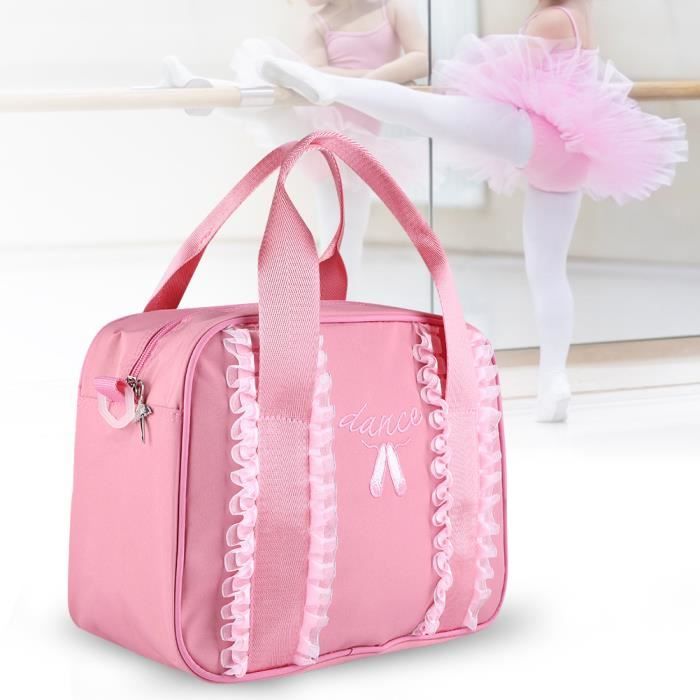 Sac épaule fille logo danseuse coloris rose ou noir