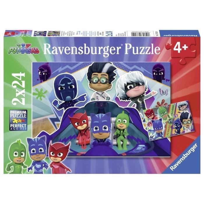 Les Pyjamasques Puzzle A La Rescousse 2x24 Pcs Cdiscount Jeux Jouets