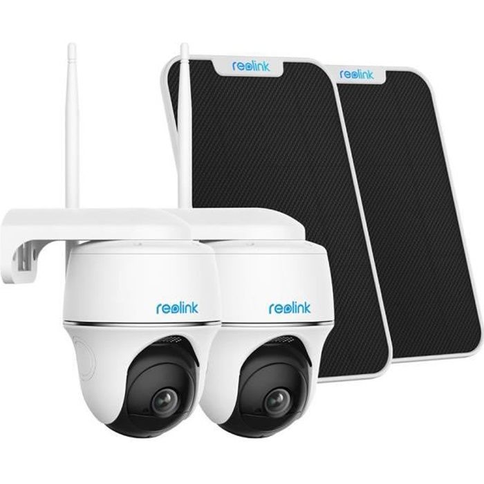 Reolink - Go PT Plus AVEC Panneau solaire - 4MP HD 4G Caméra Surveillance  Batterie Sans Fil Extérieure, Pan & Tilt, Smart Détection,Vision nocturne,  Zoom numérique 16x - Caméra de surveillance connectée 