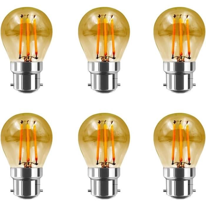 Lot de 10 Ampoules LED Baïonnette Couleurs Mélangées