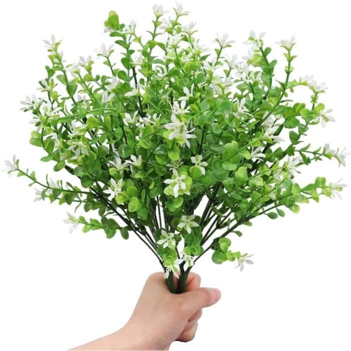 BLLMTEAR 1/2Pcs Artificielles Plante Fleurs Fausse Plante Tombante Plantes Grimpantes Suspendue Lierre Artificiel Exterieur Interieur Tombantes For Balcon Jardi (Color : Jaune, Size : 2pc:Violet