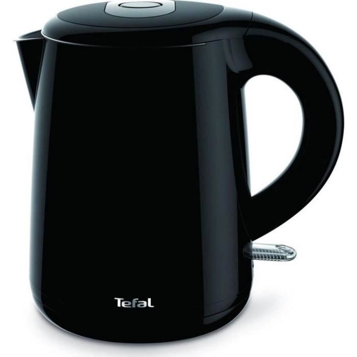 TEFAL KO261810 - Bouilloire éléctrique sans fil Safe'tea - 1L - 1800W - Fonction maintien au chaud 30min - Filtre amovible - Noir