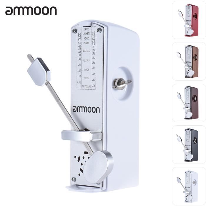 Ammoon Mini Métronome mécanique 11cm Hauteur pour Piano Guitare Violon