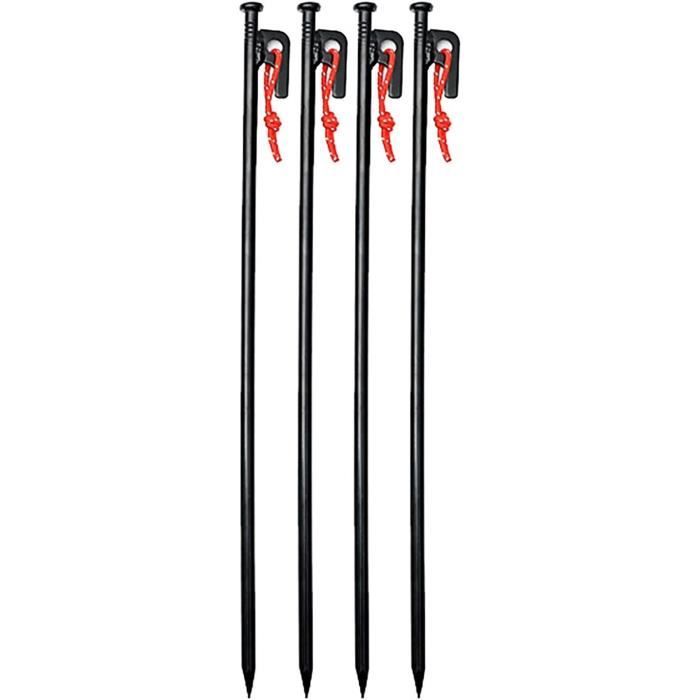 200 Piquets De Tente Ronds - Accessoire Camping - Vert - Pour Fixation De Toile, Bâche, Auvent