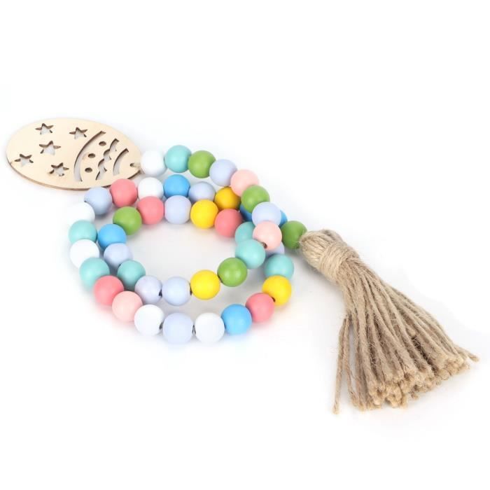 Guirlande De Perles En Forme De Carotte Pour Pâques – Décoration En Tissu Et Bois, Pour Maison, école, Entreprises - 2