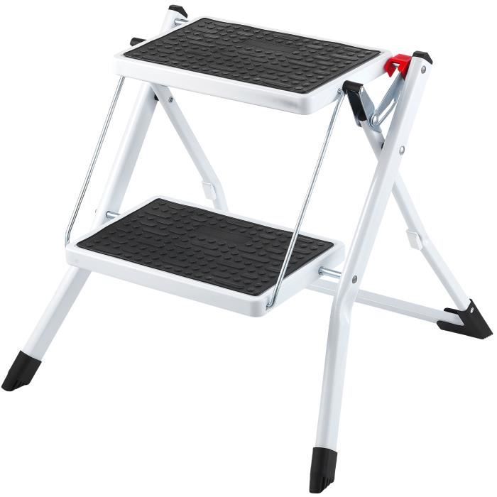 VEVOR arche Pied Pliable Capacité 150 kg Escabeau à 2 arches en Acier Tabouret Large ulti