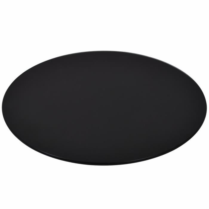 VIDAXL Dessus de table rond Verre trempé