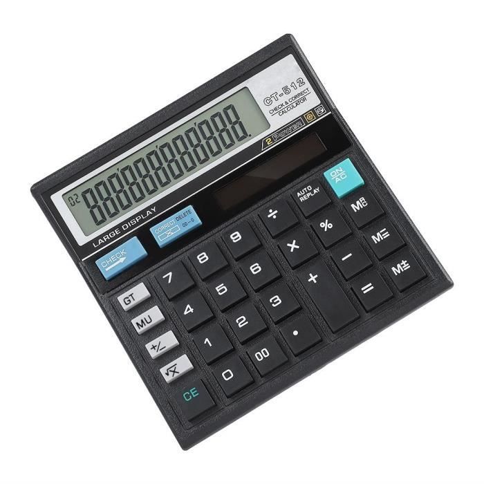 WEIWEITOE Calculatrice dénergie solaire ultra-fine à 8 chiffres avec calculatrice de carte de crédit à écran tactile Mini-calculatrice portable pour école de commerce argent, 