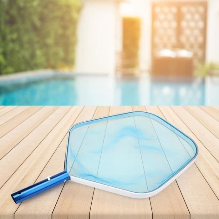 Filet De Nettoyage Pour Piscine Avec Perche Télescopique – Maille Fine PP, Cadre Aluminium – Pour Enlever Feuilles Et Débris – Longueur ~144 Cm