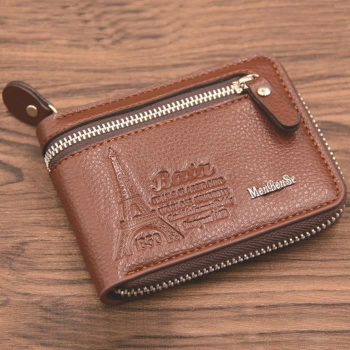 Portefeuille homme Vintage Marron - RFID