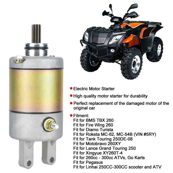 Démarreur Moteur Électrique En Acier Pour Scooter Linhai 250-300 Et ATV Roketa - Pièce De Rechange