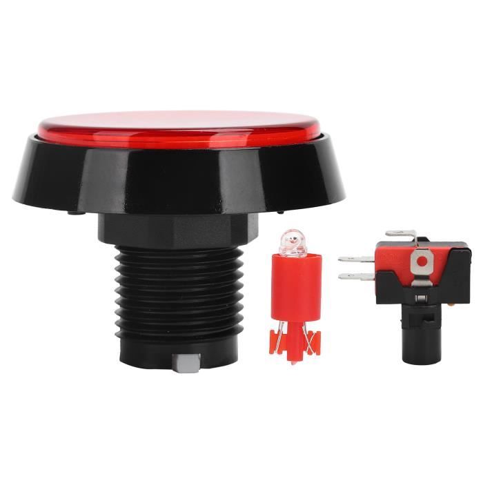 Bouton Plat Rond 60mm avec Lumière LED pour Machine de Grue Console de ...