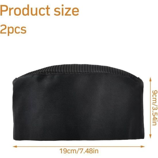 Lot De 8 Toques De Chef Réglables En Coton - Unisexe Pour Cuisine, Restaurant, BBQ - 6