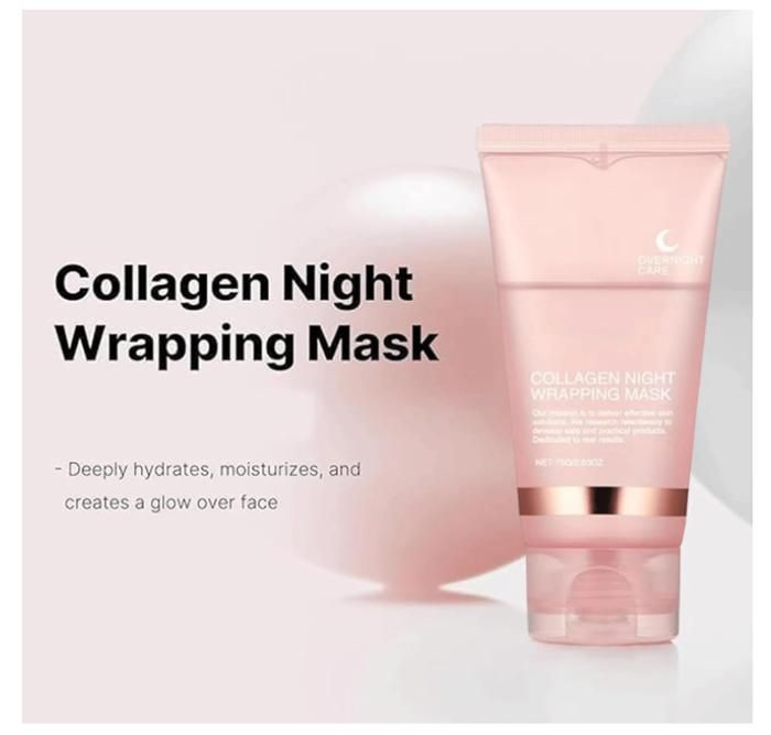 Masque De Nuit Peel-off Au Collagène Hydrolysé - Soin Facial Hydratant, Neuf Générique