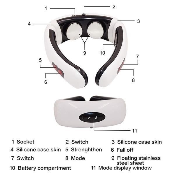 Masseur Acupuncture électronique Stylo - Soulage Les Douleurs - Pointes Remplaçables - Français