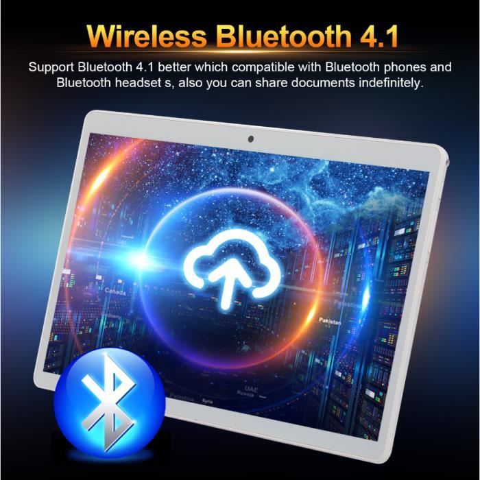 Argent- 10.1 Pouces Tablette Android 8.0 3G Appel1