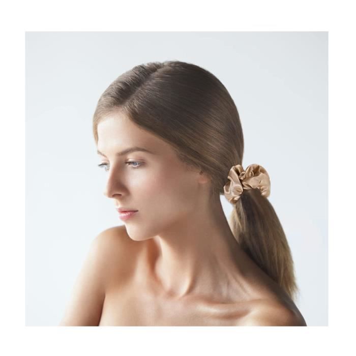 Chouchou/chignon Synthétique Couleur Châtain Cuivré Méché Blond Clair - Bonnet Moyen, Bouclé, Neuf Avec étiquettes