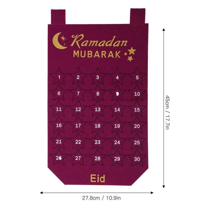 PAR-Calendrier du Ramadan - Calendrier de l'avent Eid Mubarak