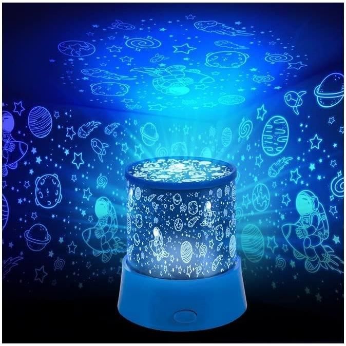 Projecteur étoiles Astronaute Galaxie Avec Bluetooth Et Veilleuse - 84 Combinaisons, Télécommande, Minuterie