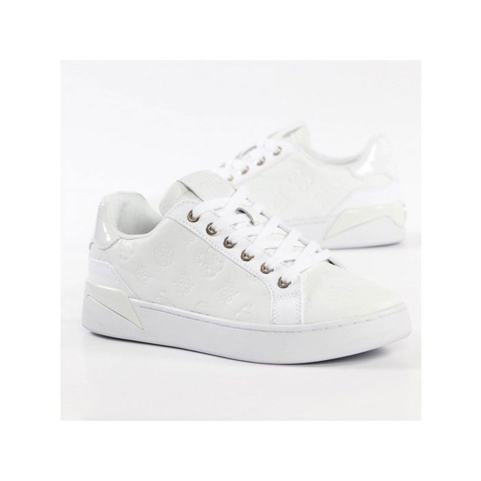 Basket Guess Rheaa Blanc Femme Blanc Cdiscount Chaussures
