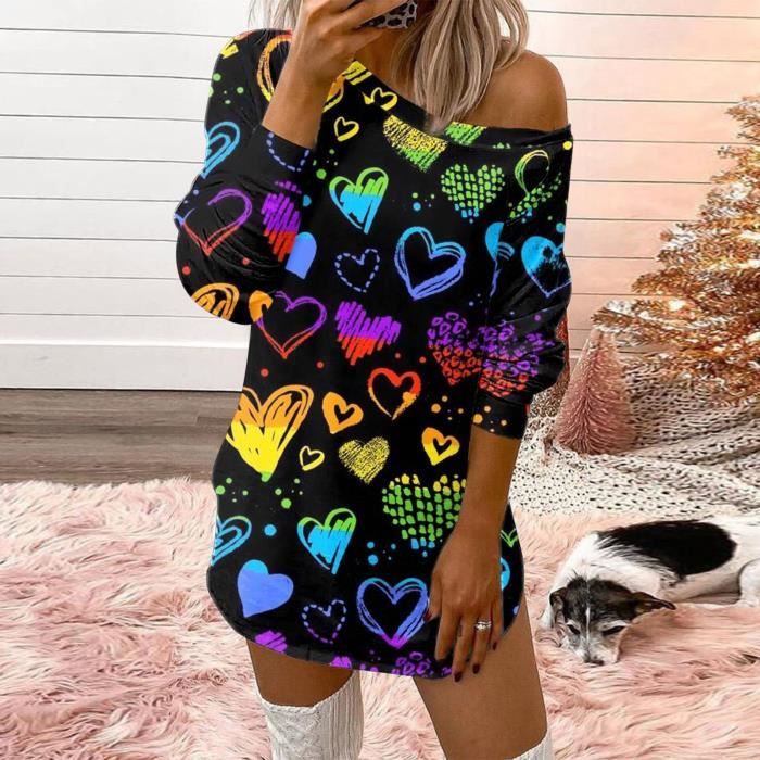 Robe imprimé coeur store