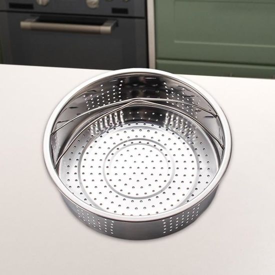 Panier vapeur avec poignée en acier inoxydable pour cuisson à la vapeur et légumes
