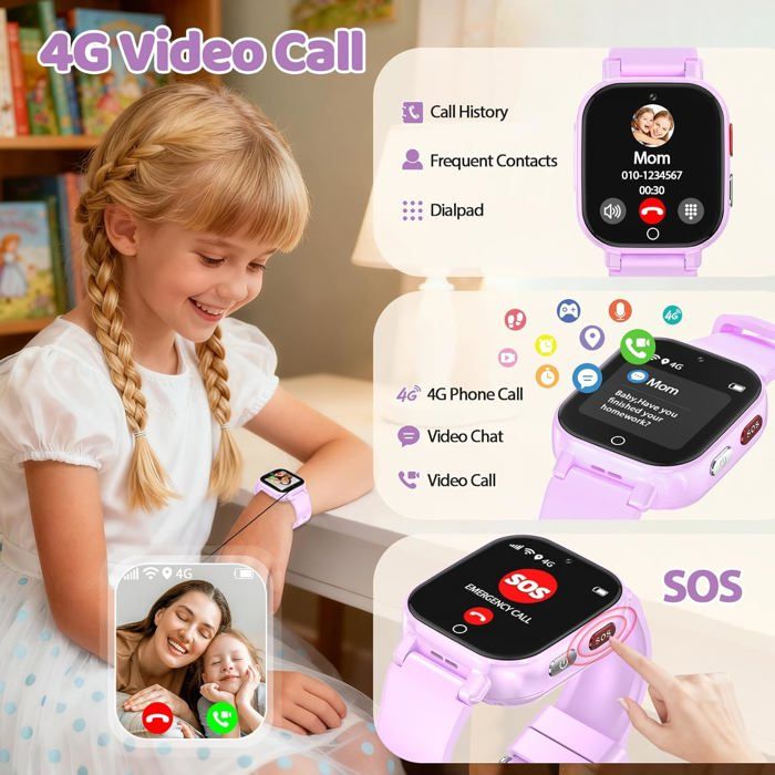 pmstuy 4G Telephone Enfant avec GPS Appel Vidéo Caméra Podomètre Chat Vocal | Telephone Portable pour Enfants Fille Garçon Mode école Réveil, Smartphone Enfant Jouets Cadeaux de Noël et D'anniversaire pmstuy 4G Telephone Enfant avec GPS Appel Vidéo Caméra Podomètre Chat Vocal | Telephone Portable pour Enfants Fille Garçon Mode école Réveil, Smartphone Enfant Jouets Cadeaux de Noël et D'anniversaire