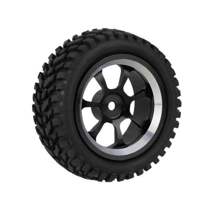 BQLZR Slick Lot de 4 pneus avec jantes à 12 rayons pour voiture de course RC1:10